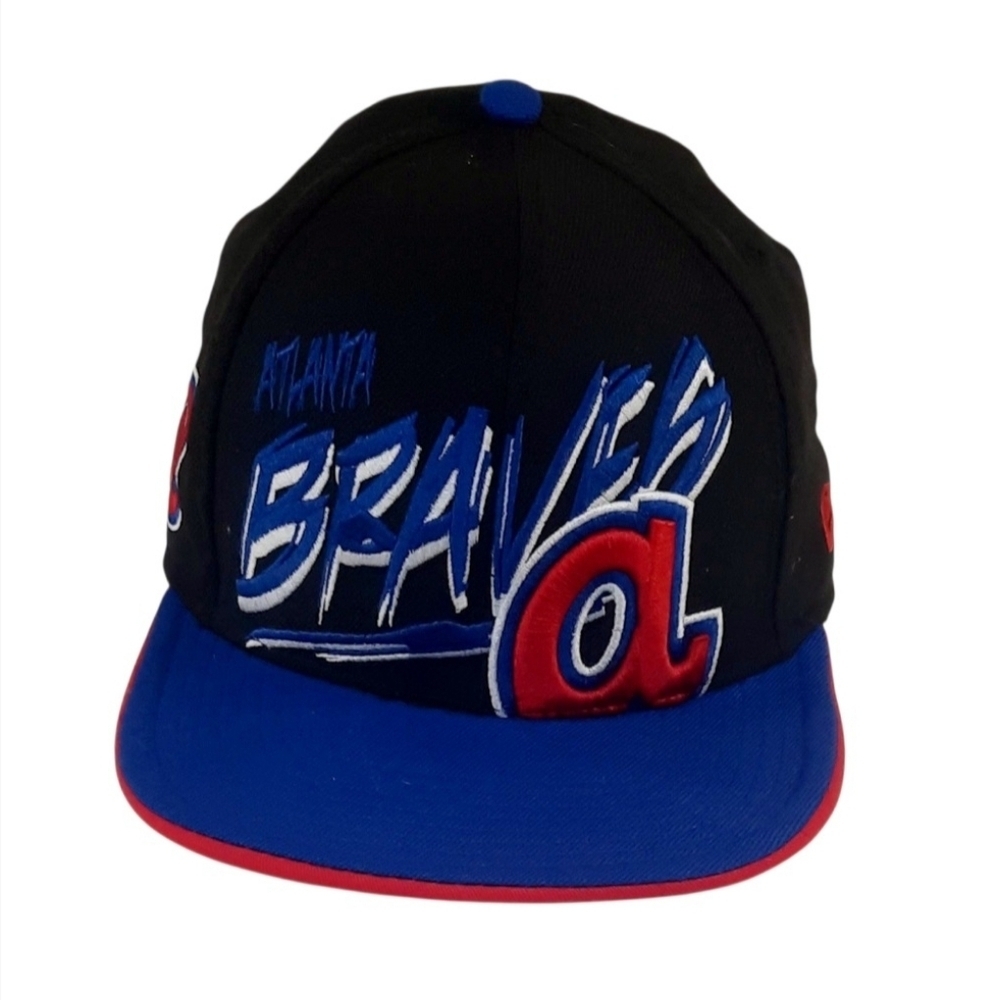 Atlanta Braves Script Throwback  Logo 9Fifty Snapback Cap - Cooperstown Edition